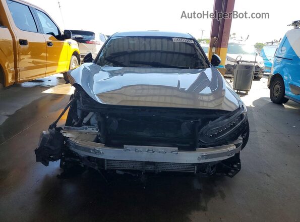 1HGCV1F38MA120989 2021 HONDA ACCORD Silver Widok z przodu