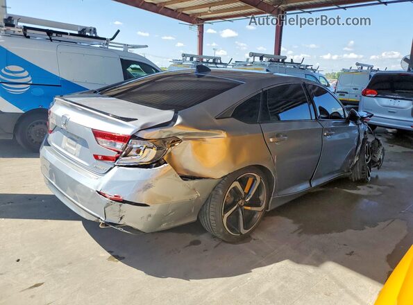 1HGCV1F38MA120989 2021 HONDA ACCORD Silver Tył prawy