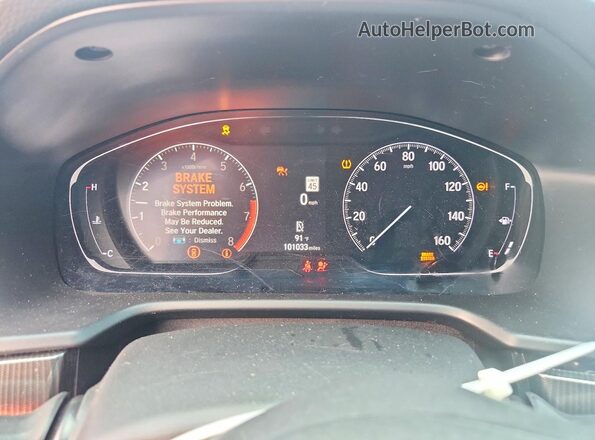 1HGCV1F38MA120989 2021 HONDA ACCORD Silver Widok zestawu wskaźników