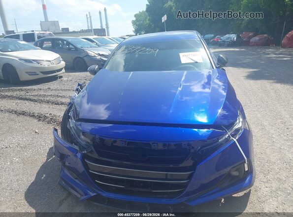 1HGCV1F38MA124587 2021 HONDA ACCORD Blue Սարքավորումների վահանակի տեսք