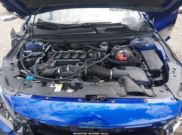 1HGCV1F38MA124587 2021 HONDA ACCORD Blue Հետևի տեսք