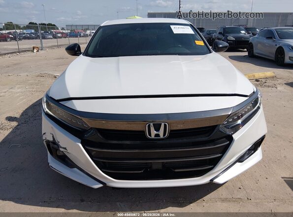 1HGCV1F38NA009540 2022 HONDA ACCORD White Սարքավորումների վահանակի տեսք