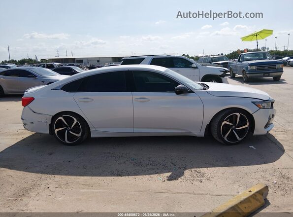 1HGCV1F38NA009540 2022 HONDA ACCORD White Սալոնի հետևի տեսք