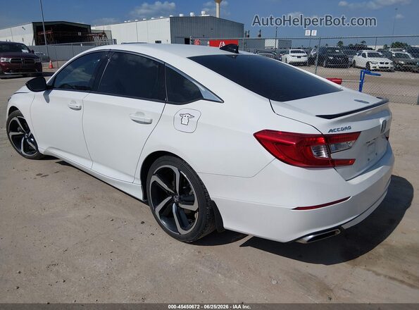 1HGCV1F38NA009540 2022 HONDA ACCORD White Հետևի ձախ