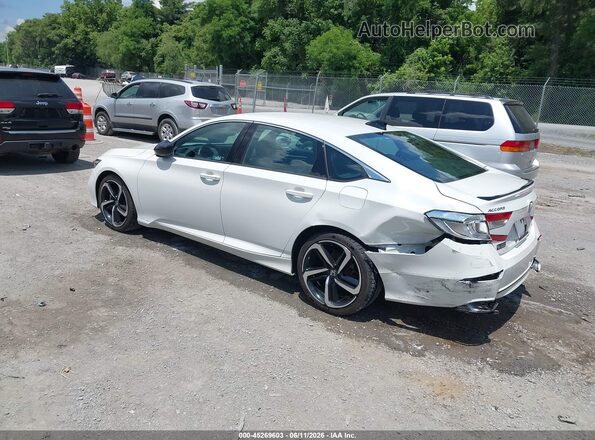 1HGCV1F38NA032011 2022 HONDA ACCORD White Հետևի ձախ