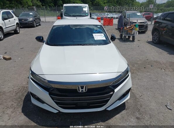 1HGCV1F38NA032011 2022 HONDA ACCORD White Սարքավորումների վահանակի տեսք