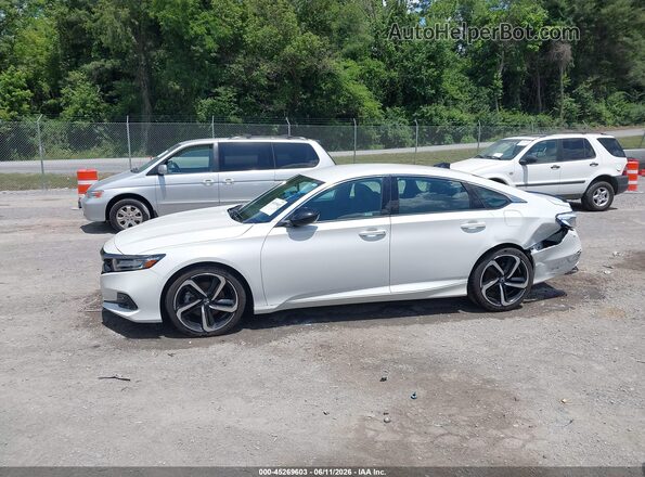 1HGCV1F38NA032011 2022 HONDA ACCORD White Սալոնի 360 աստիճան տեսք