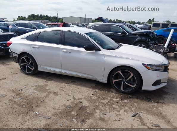 1HGCV1F38NA037855 2022 HONDA ACCORD White Widok wnętrza z tyłu