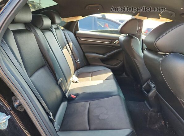 1HGCV1F38NA053019 2022 HONDA ACCORD Black Rear seats view