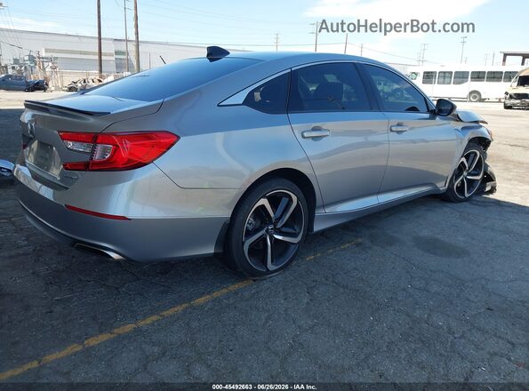 1HGCV1F38NA053523 2022 HONDA ACCORD Silver უკანა მარჯვენა
