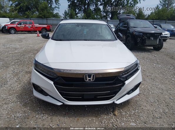 1HGCV1F38NA062660 2022 HONDA ACCORD White Սարքավորումների վահանակի տեսք