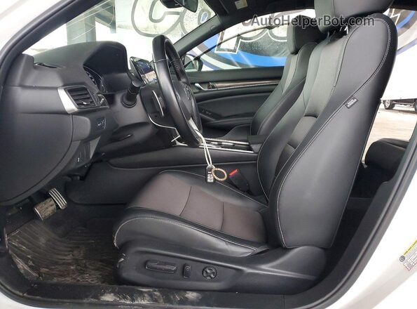 1HGCV1F38NA079376 2022 HONDA ACCORD Белый Вид салона спереди