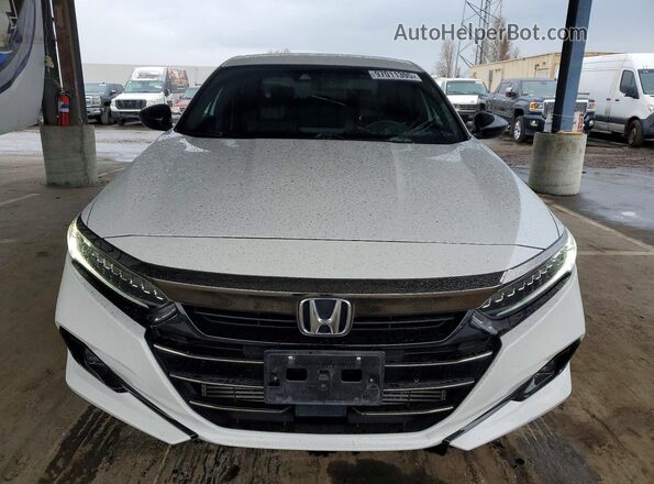 1HGCV1F38NA079376 2022 HONDA ACCORD Белый Вид спереди