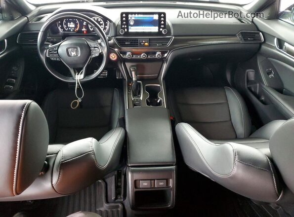 1HGCV1F38NA079376 2022 HONDA ACCORD Белый Вид панели приборов