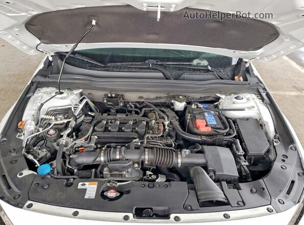 1HGCV1F38NA079376 2022 HONDA ACCORD Белый Вид задней части салона