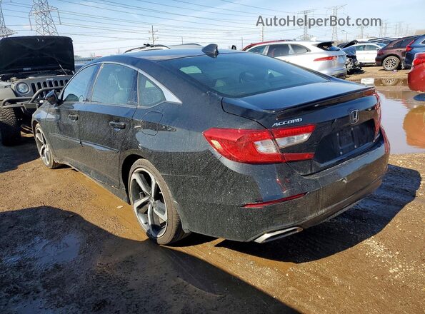 1HGCV1F38NA102994 2022 HONDA ACCORD Black Tył lewy