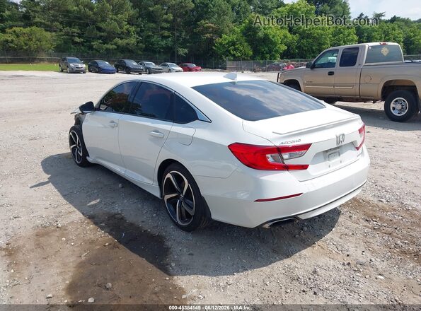 1HGCV1F39JA005992 2018 HONDA ACCORD White Հետևի ձախ