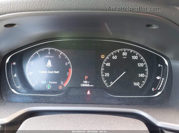 1HGCV1F39JA005992 2018 HONDA ACCORD White Հետևի նստատեղերի տեսք