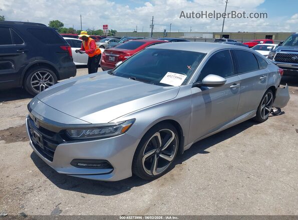 1HGCV1F39JA007063 2018 HONDA ACCORD Silver 