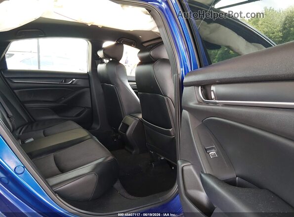 1HGCV1F39JA009184 2018 HONDA ACCORD Blue Vista de la etiqueta del VIN
