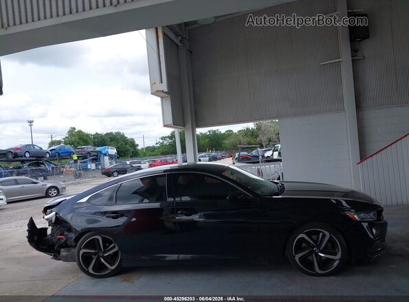 1HGCV1F39JA068090 2018 HONDA ACCORD Black Панорамний вид салону 360°