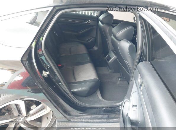 1HGCV1F39JA068090 2018 HONDA ACCORD Black Вид наклейки з VIN-кодом