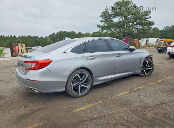 1HGCV1F39JA097329 2018 HONDA ACCORD Silver Հետևի աջ
