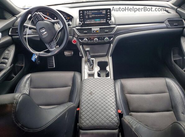 1HGCV1F39JA097329 2018 HONDA ACCORD Silver Առջևի վահանակի տեսք