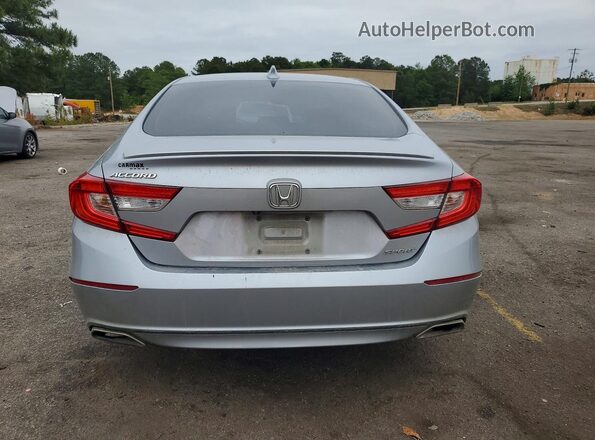 1HGCV1F39JA097329 2018 HONDA ACCORD Silver Հետևի տեսք