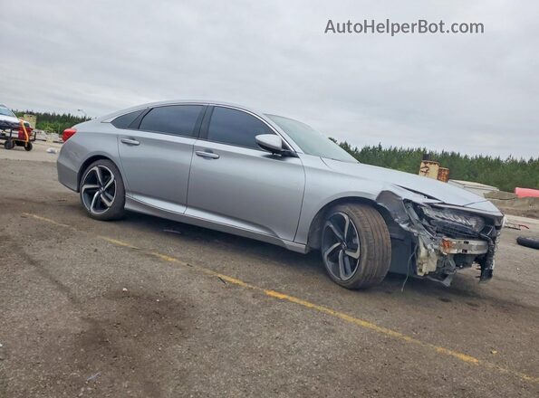 1HGCV1F39JA097329 2018 HONDA ACCORD Silver Առջևի աջ