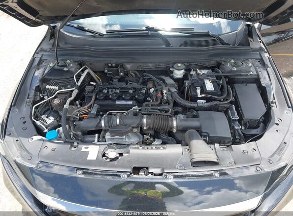1HGCV1F39JA125940 2018 HONDA ACCORD Black უკანა ხედი