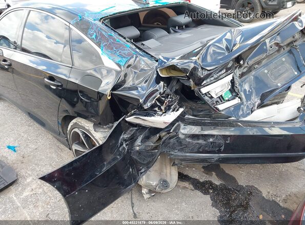 1HGCV1F39JA125940 2018 HONDA ACCORD Black წინა ხედი