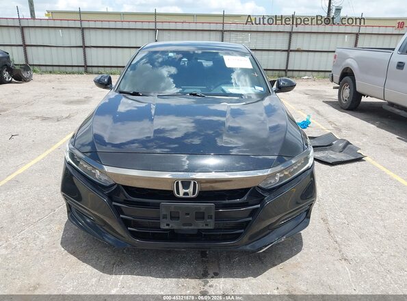 1HGCV1F39JA125940 2018 HONDA ACCORD Black ხელსაწყოთა პანელის ხედი