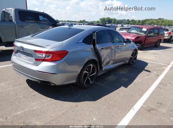 1HGCV1F39JA166598 2018 HONDA ACCORD Gray Հետևի աջ