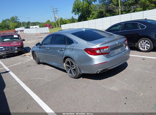 1HGCV1F39JA166598 2018 HONDA ACCORD Gray Հետևի ձախ