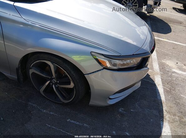 1HGCV1F39JA166598 2018 HONDA ACCORD Gray Դիմացի տեսք