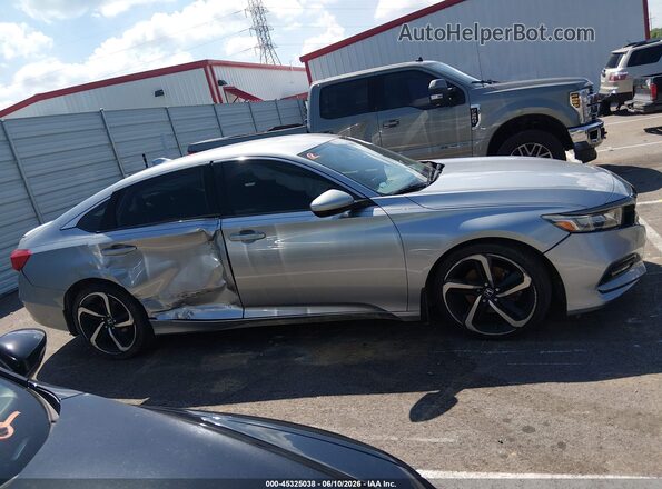 1HGCV1F39JA166598 2018 HONDA ACCORD Gray Սարքավորումների վահանակի տեսք