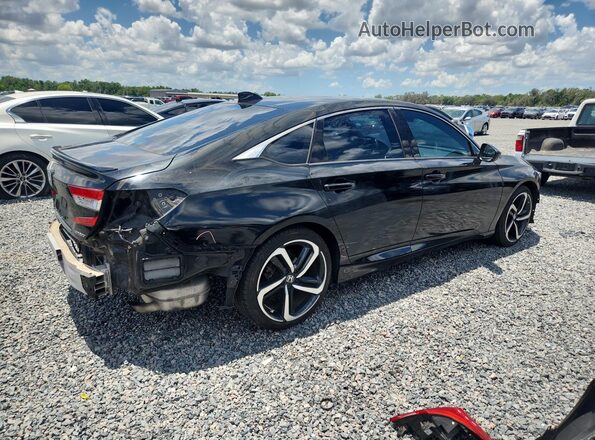 1HGCV1F39JA173227 2018 HONDA ACCORD Черный 