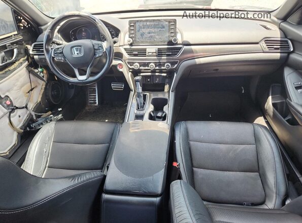 1HGCV1F39JA173227 2018 HONDA ACCORD Черный 