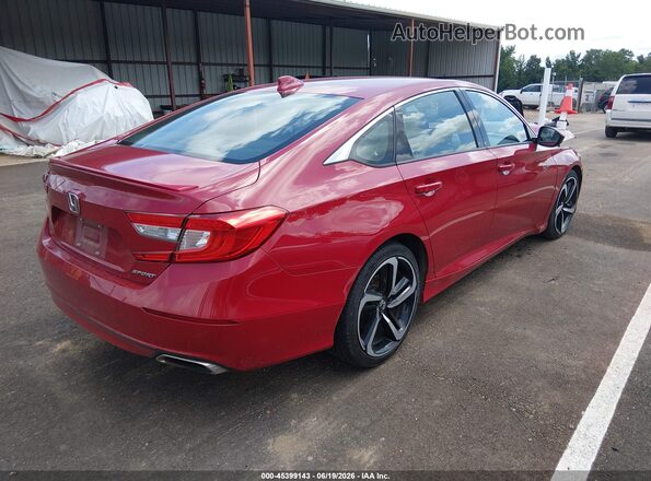 1HGCV1F39KA025497 2019 HONDA ACCORD Red Задня права чверть
