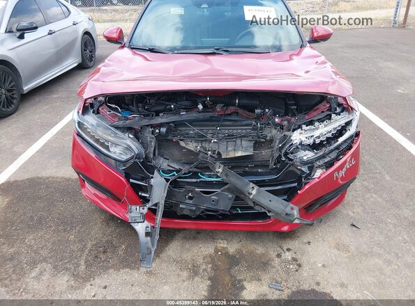 1HGCV1F39KA025497 2019 HONDA ACCORD Red Вид спереду