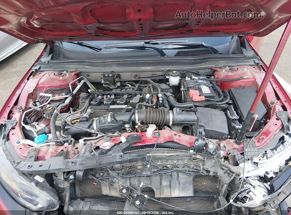 1HGCV1F39KA025497 2019 HONDA ACCORD Red Вид ззаду