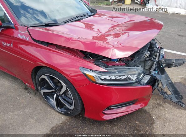 1HGCV1F39KA025497 2019 HONDA ACCORD Red 