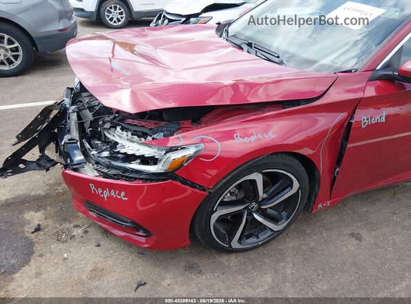 1HGCV1F39KA025497 2019 HONDA ACCORD Red 