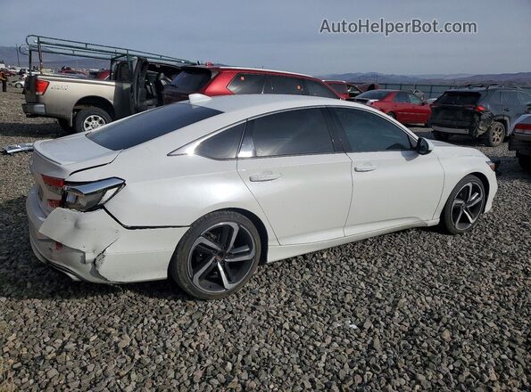 1HGCV1F39KA046897 2019 HONDA ACCORD White Tył prawy