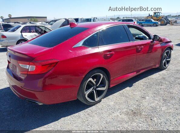 1HGCV1F39KA049170 2019 HONDA ACCORD Red Rear right