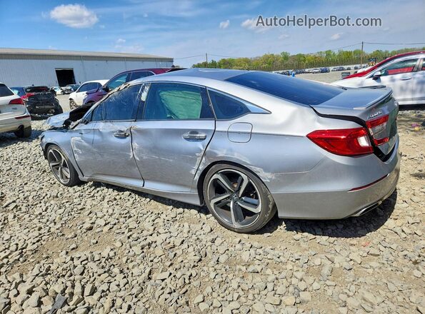 1HGCV1F39KA070004 2019 HONDA ACCORD Серебряный Задняя левая четверть