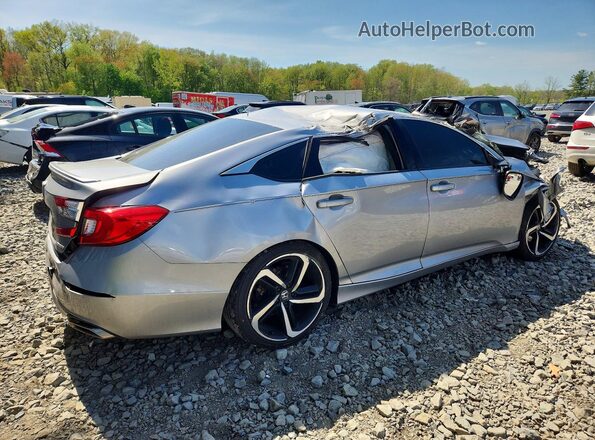 1HGCV1F39KA070004 2019 HONDA ACCORD Серебряный Задняя правая четверть