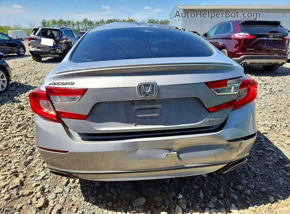 1HGCV1F39KA070004 2019 HONDA ACCORD Серебряный Вид сзади