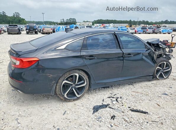 1HGCV1F39KA074621 2019 HONDA ACCORD Черный Задняя правая четверть
